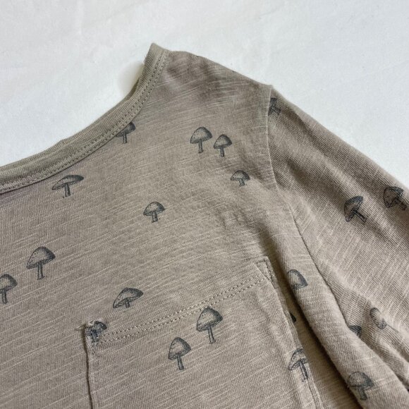 Little Co Mushroom Print Shirt size 7 - Picture 3 of 5